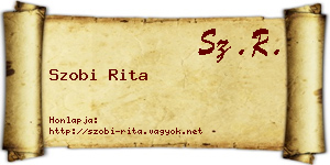 Szobi Rita névjegykártya